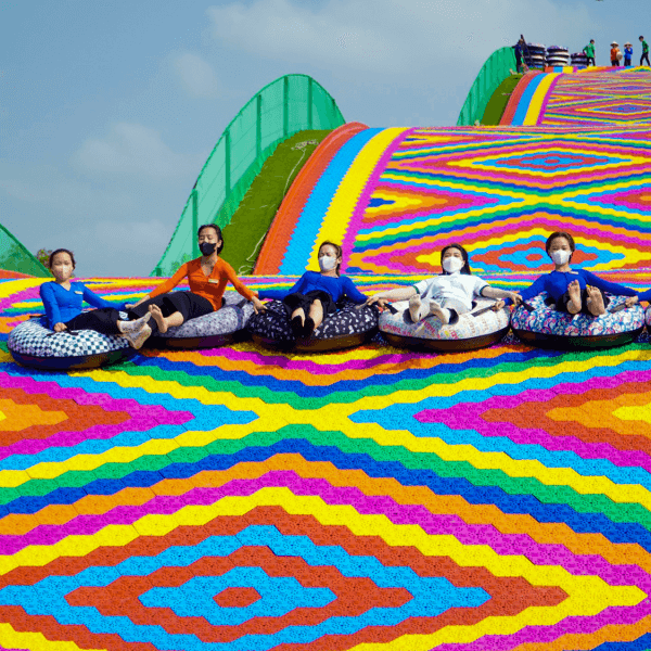 Rainbow Slides in Vietnam: Colorful Adventures from&hellip;
